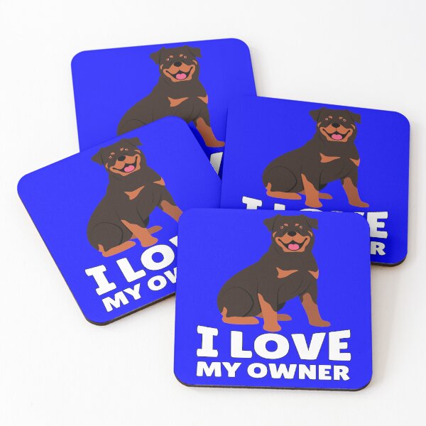 Item preview, Rottweiler Dog Owner I Love My Owner designed and sold by fantasticdesign.