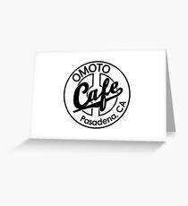 Omoto Cafe, Pasadena, CA (B&W) Greeting Card