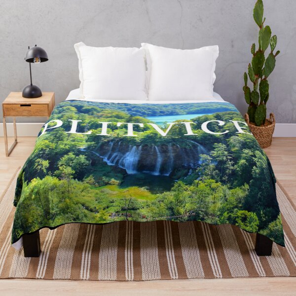 Item preview, Plitvice Lakes in Croatia Aerial View designed and sold by w-world-life-co.