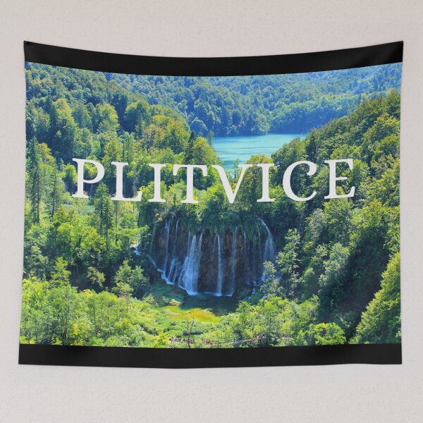 Item preview, Plitvice Lakes in Croatia Aerial View designed and sold by w-world-life-co.
