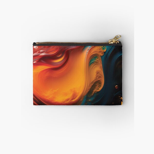 Item preview, Acrylic Blue, Acrylic Paint Flow Effect, Blue, Yellow Rust designed and sold by I-Desire.