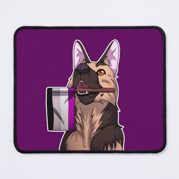 Item preview, Puppy with Asexual Pride Flag designed and sold by TheKohakuDragon.