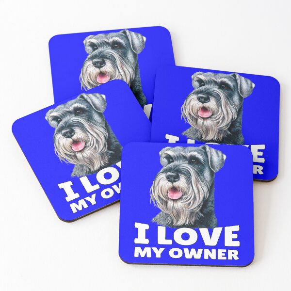 Item preview, Schnauzer Dog Owner I Love My Owner  designed and sold by fantasticdesign.
