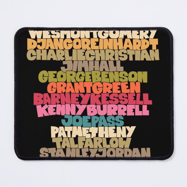 Item preview, Jazz Legends in Type: The Jazz Guitarists designed and sold by Boogosh.