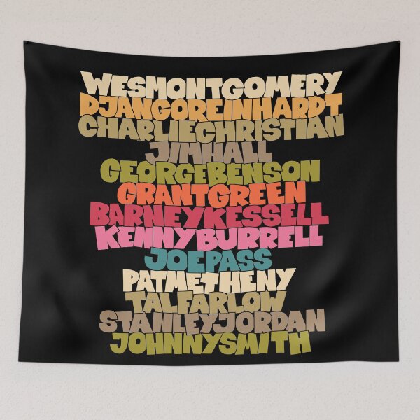 Item preview, Jazz Legends in Type: The Jazz Guitarists designed and sold by Boogosh.