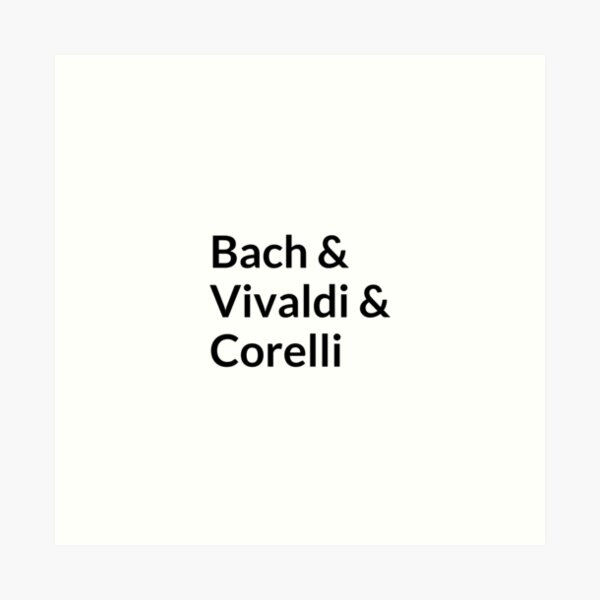 Aperçu de l'œuvre Compositeurs baroques - Bach, Vivaldi, Corelli créée et vendue par Inspirationmotivation.