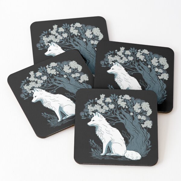 Item preview, White fox under the tree designed and sold by macwojs.