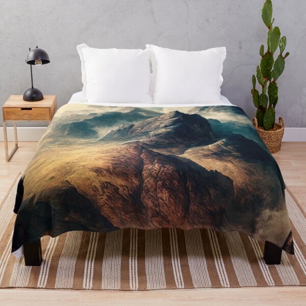 Item preview, Oil painting of a mountain landscape designed and sold by RK - Shop.