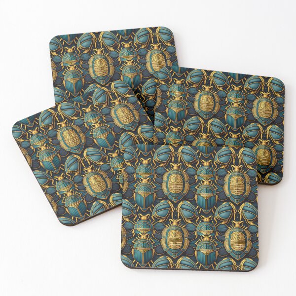 Item preview,  Egyptian Scarab Royal Beetle Fabric Textile Pattern designed and sold by Alladin7.