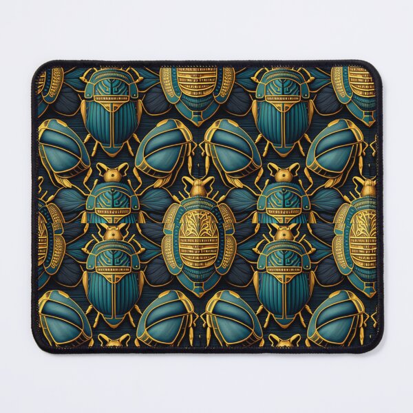Item preview, Egyptian Scarab Royal Beetle Fabric Textile Pattern designed and sold by Alladin7.