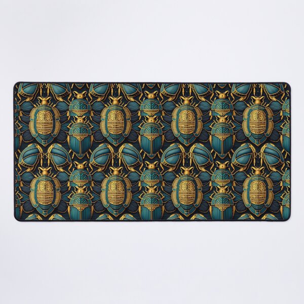Item preview, Egyptian Scarab Royal Beetle Fabric Textile Pattern designed and sold by Alladin7.