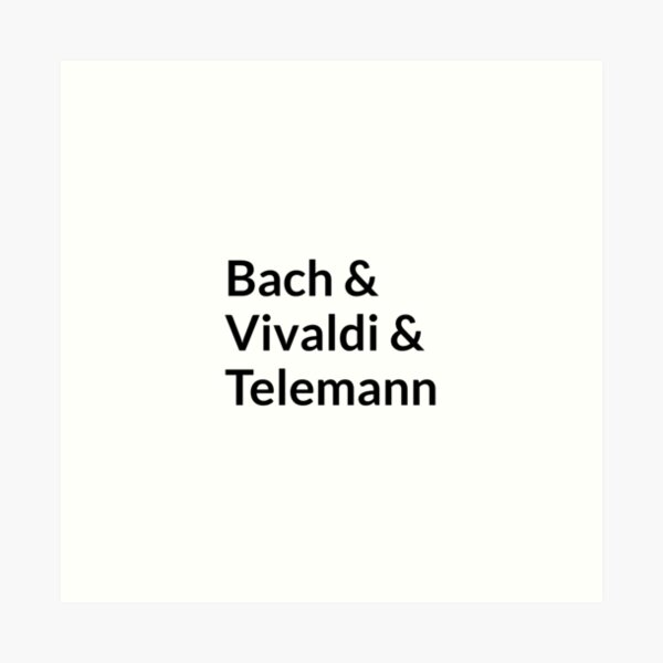 Aperçu de l'œuvre Compositeurs baroques - Bach, Vivaldi, Telemann créée et vendue par Inspirationmotivation.