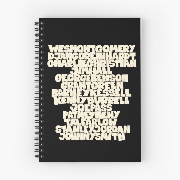 Item preview, Jazz Legends in Type: The Jazz Guitarists designed and sold by Boogosh.