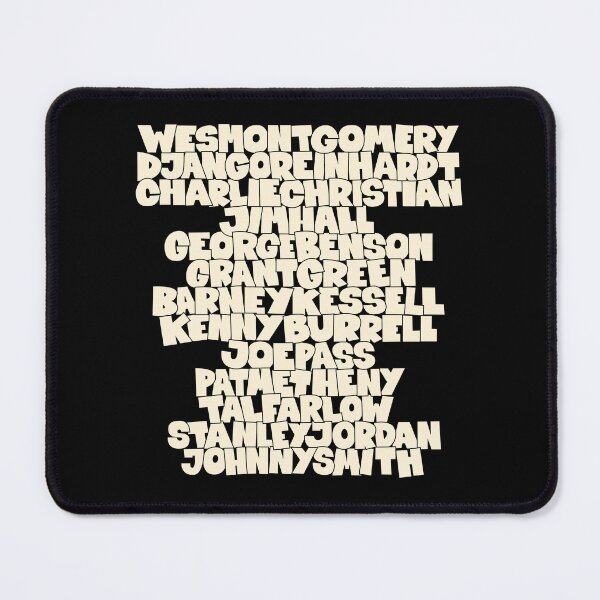 Item preview, Jazz Legends in Type: The Jazz Guitarists designed and sold by Boogosh.