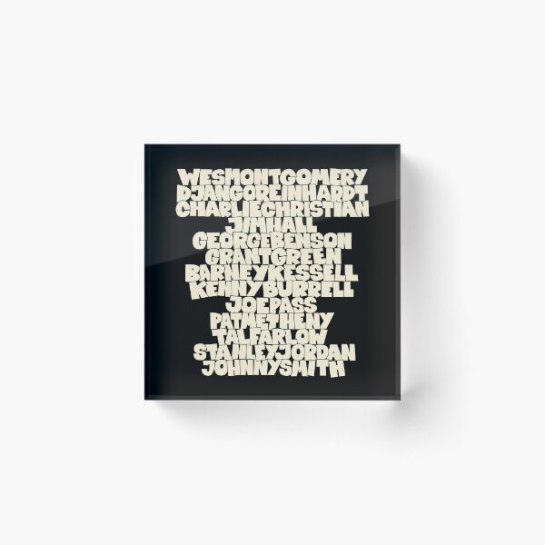 Artikelvorschau, Jazz Legends in Type: The Jazz Guitarists entworfen und verkauft von Boogosh.