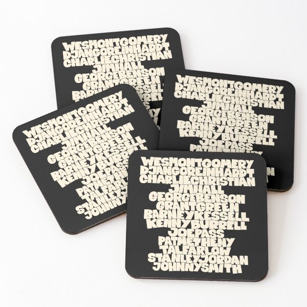 Item preview, Jazz Legends in Type: The Jazz Guitarists designed and sold by Boogosh.