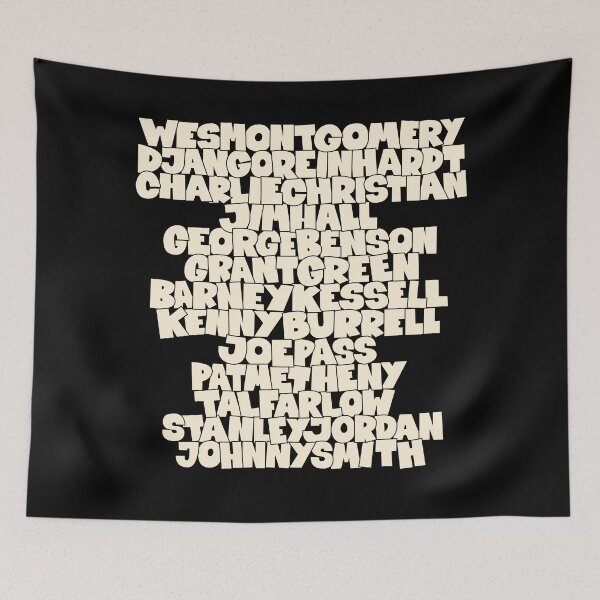Item preview, Jazz Legends in Type: The Jazz Guitarists designed and sold by Boogosh.