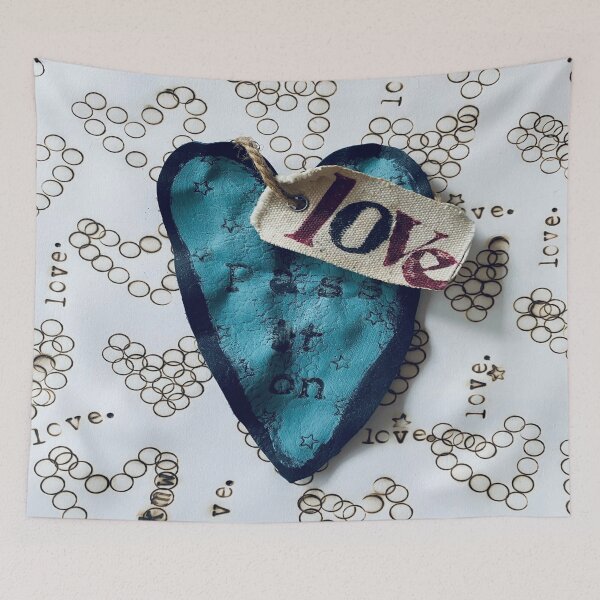 Item preview, Love pass it on - 2 designed and sold by LoveHeartRocks.