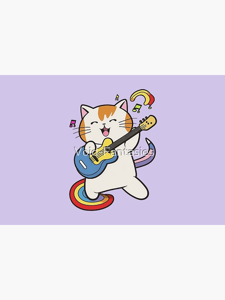 Disover Guitar Cat Bath Mat
