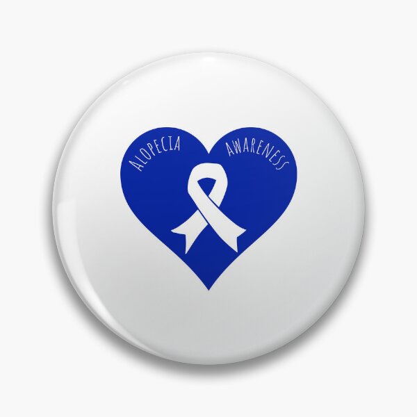 Item preview, Alopecia Blue Ribbon for Alopecia Awareness Month designed and sold by Winning Alopecia.