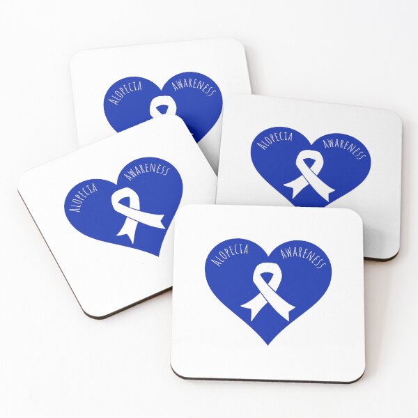 Item preview, Alopecia Blue Ribbon for Alopecia Awareness Month designed and sold by Winning Alopecia.