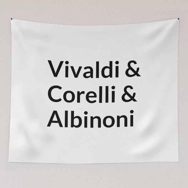 Item preview, Baroque composers - Vivaldi, Corelli, Albinoni designed and sold by Inspirationmotivation.