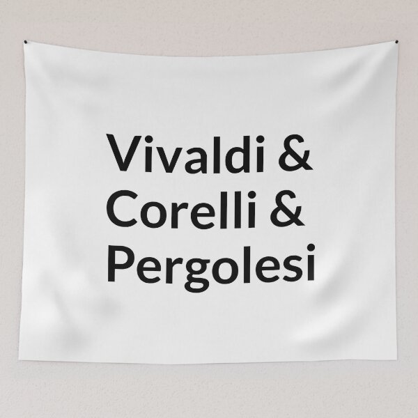 Item preview, Baroque composers - Vivaldi, Corelli, Pergolesi designed and sold by Inspirationmotivation.