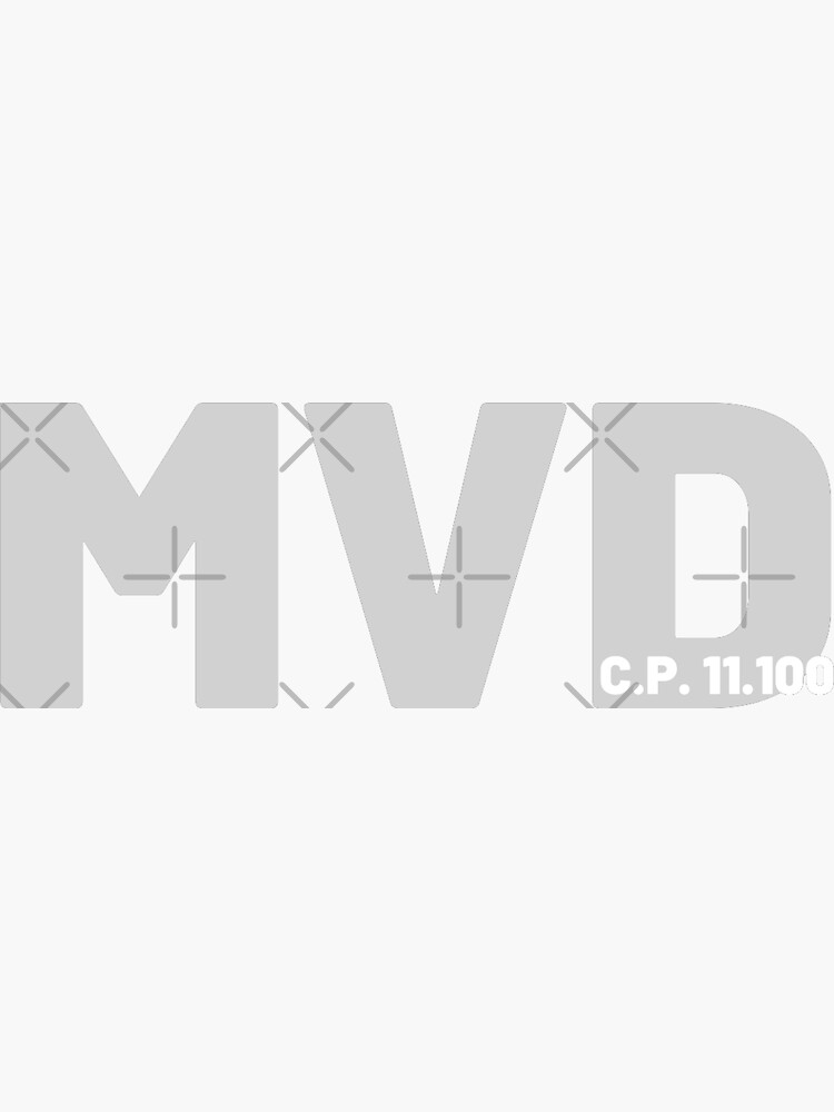 Thumbnail 3 of 3, Sticker, Copy of MVD C.P. 11.100 designed and sold by willpate.