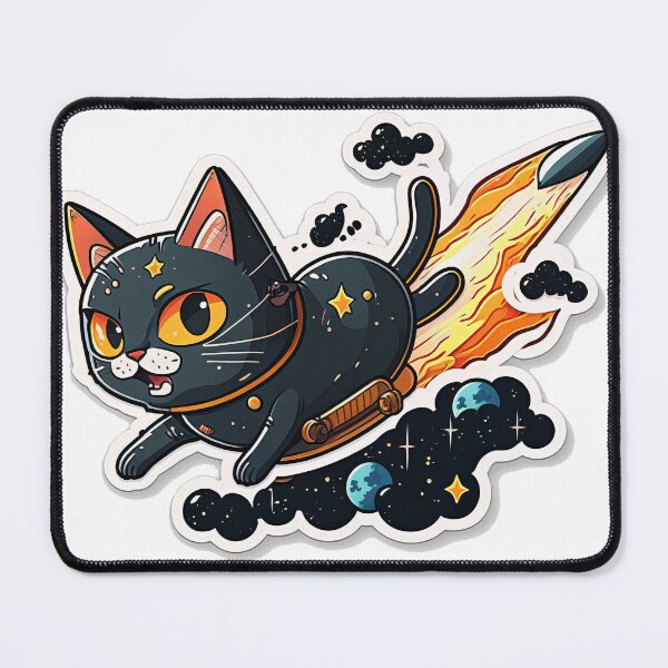 Item preview, He's a Rocket Cat designed and sold by Richard-Y.