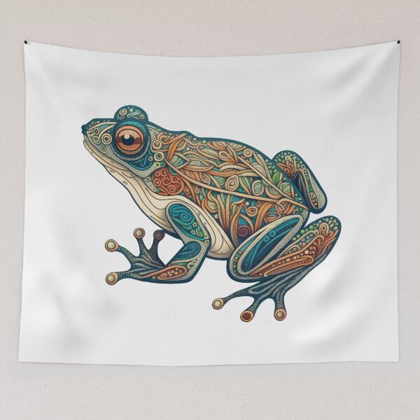 Aperçu de l'œuvre Art Brut Grenouille X créée et vendue par SpectrumDesign9.