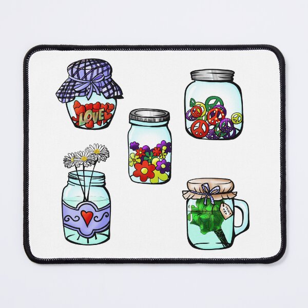 Item preview, Hippy jars designed and sold by writersparks.