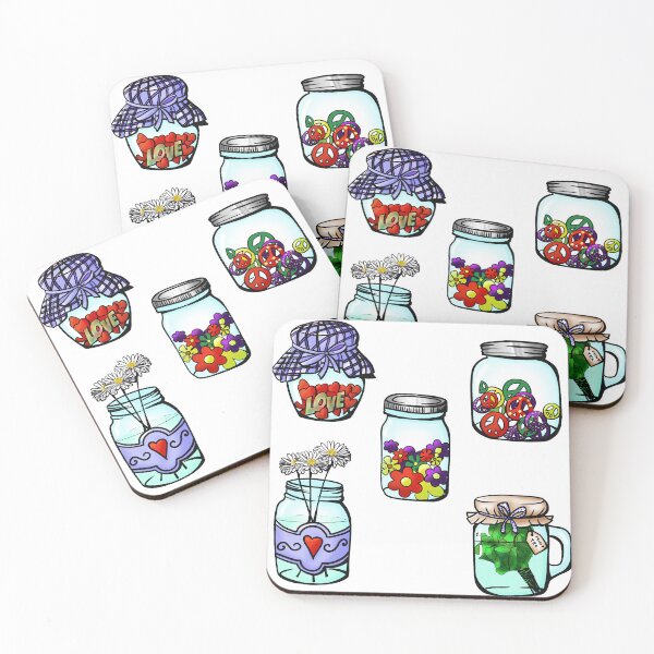 Item preview, Hippy jars designed and sold by writersparks.