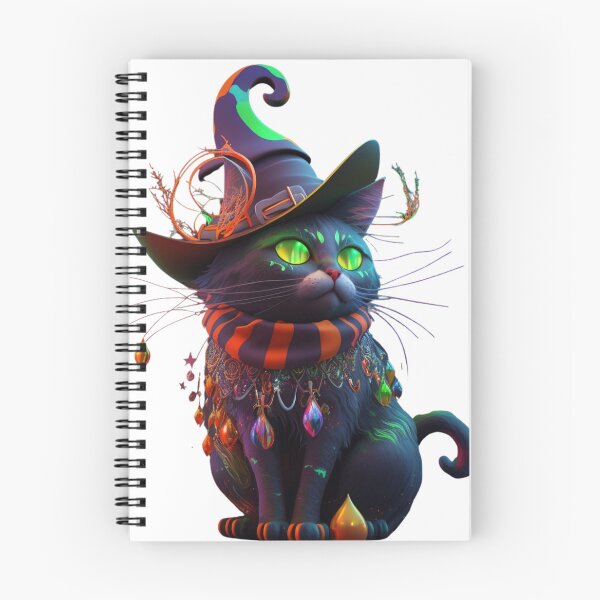 Artikelvorschau, Katze mit spitzem Hexenhut entworfen und verkauft von RootNeeds.