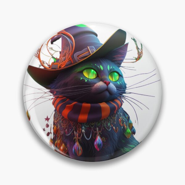 Item preview, Cat with Pointy Witch Hat designed and sold by RootNeeds.