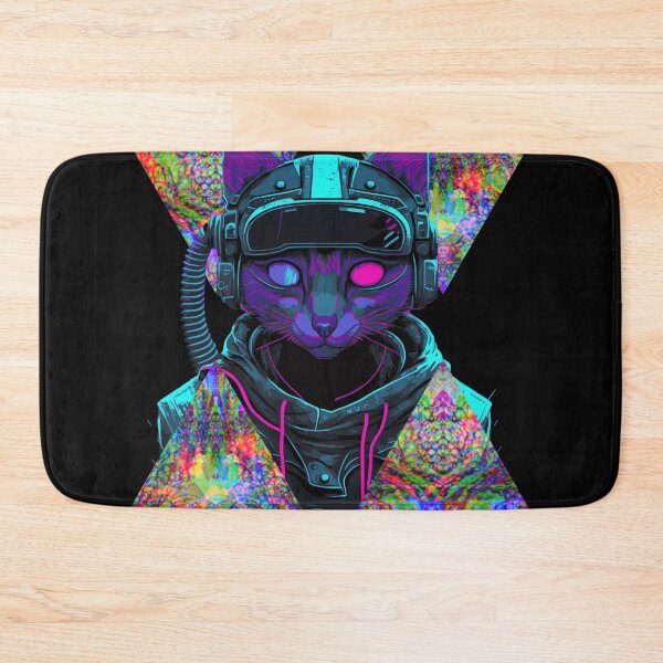 Item preview, CyberpunkCat designed and sold by AbrorschachArt.