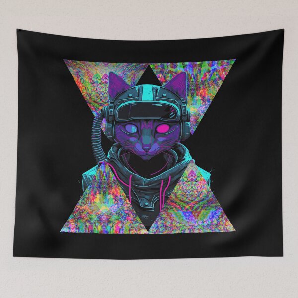 Item preview, CyberpunkCat designed and sold by AbrorschachArt.