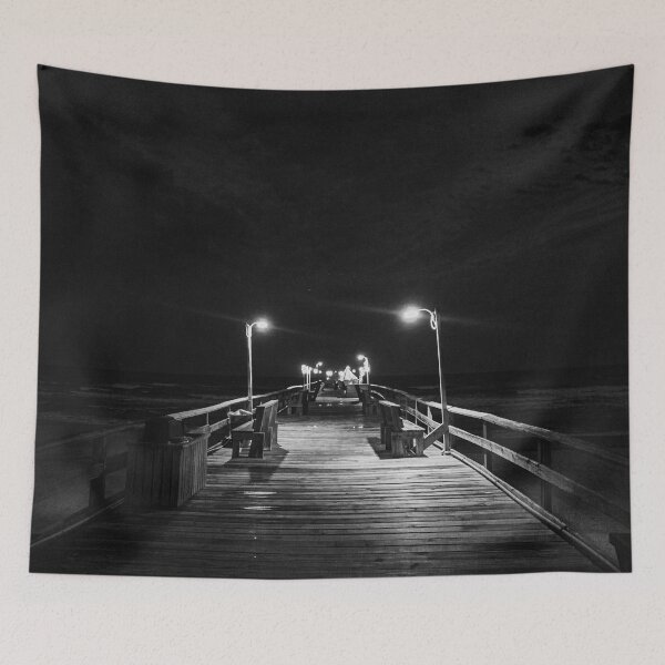 Item preview, Evening on the Pier (Black and White) designed and sold by Craig Kauzmann.