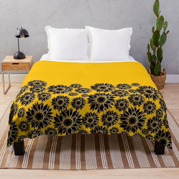 Item preview, Black And Gold Sun Flower designed and sold by FrescoDesign.