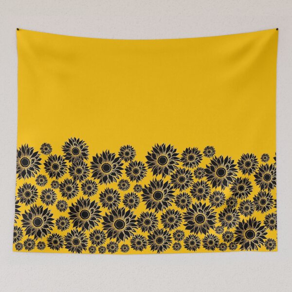 Item preview, Black And Gold Sun Flower designed and sold by FrescoDesign.