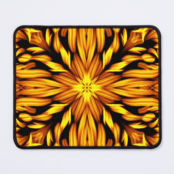 Item preview, Abstract Sunflower on Fire Pattern designed and sold by SilentNoiseArt.