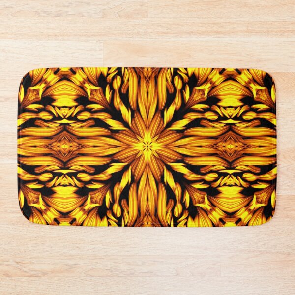 Item preview, Abstract Sunflower on Fire Pattern designed and sold by SilentNoiseArt.