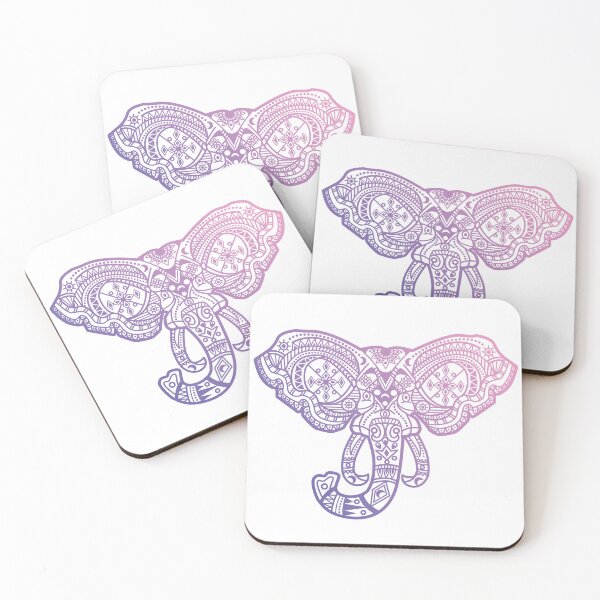 Item preview, elephant mandala style with gradient or gradient designed and sold by marco2r.