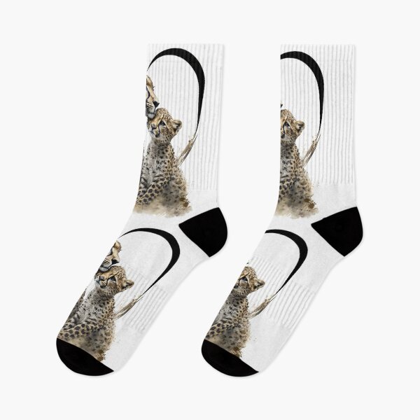 Item preview, Mother & Baby Cheetah - Banksy Style - 20% Donated to Tusk designed and sold by FourPawsPrints.