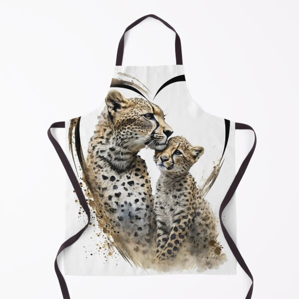 Item preview, Mother & Baby Cheetah - Banksy Style - 20% Donated to Tusk designed and sold by FourPawsPrints.