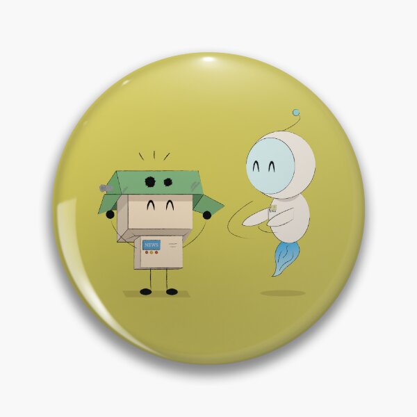 Item preview, Boo! Did I scare you? || Robo-News & Friends designed and sold by COZY-RAIN.