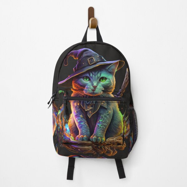 Item preview, Cat Fire Witch - Fiery Feline Magic Art designed and sold by RootNeeds.