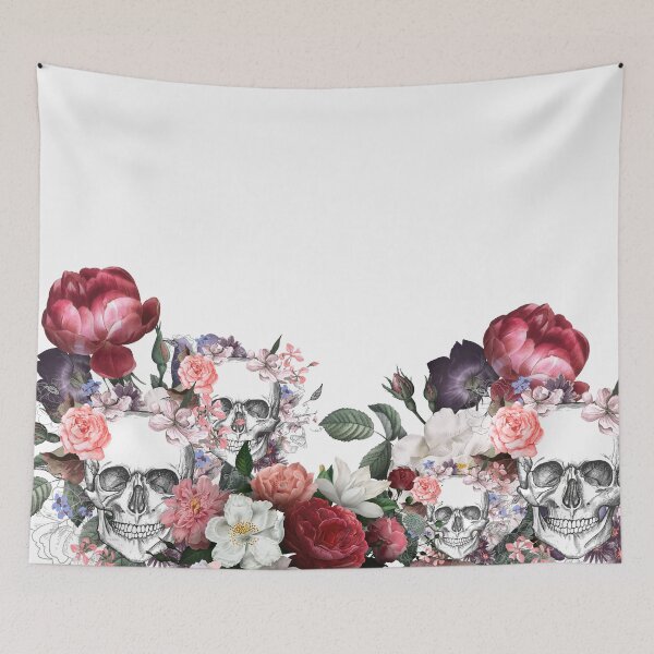 Item preview, Skullhead and flowers designed and sold by desssigner.