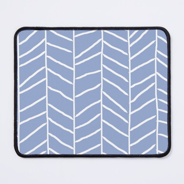 Item preview, Serenity Blue Herringbone Tile Pattern designed and sold by Deutschic.
