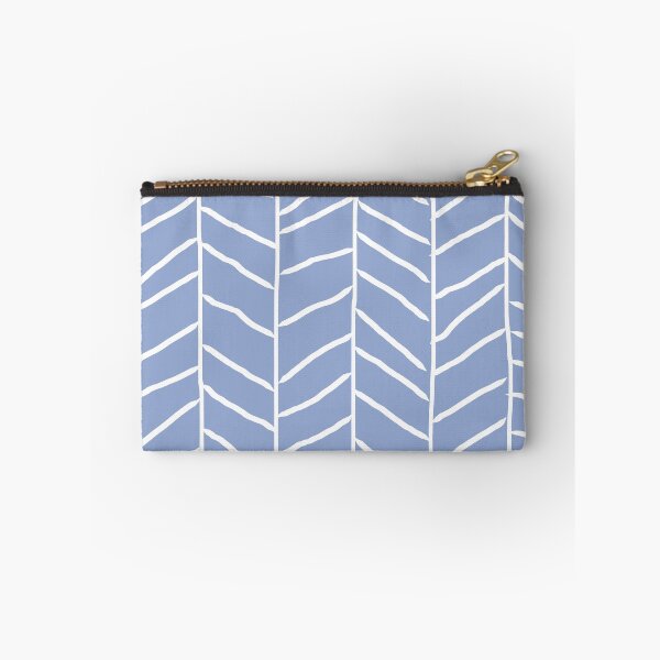 Item preview, Serenity Blue Herringbone Tile Pattern designed and sold by Deutschic.