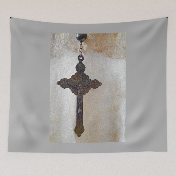 Item preview, Vintage Crucifix On Antique Dress designed and sold by Larry Costales.
